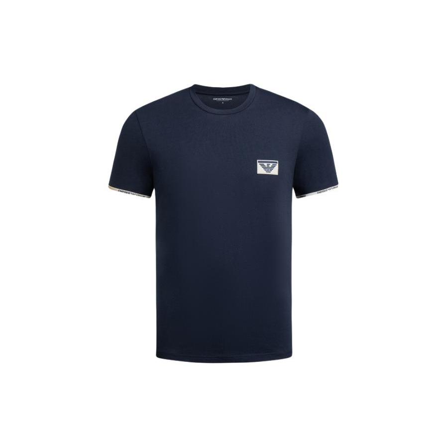 EMPORIO ARMANI Appliqué-logo Cotton T-shirt 110853-4R755-00135