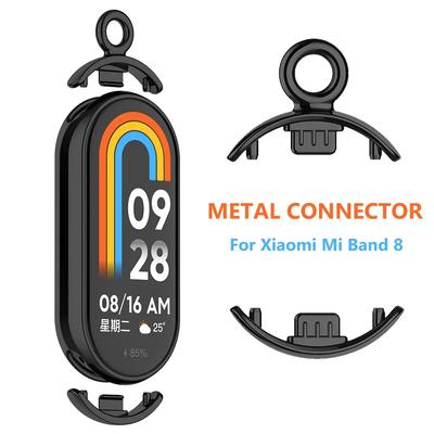 Подвеска Ожерелье Для Часов Xiaomi Mi Band 8 Подвесная Цепочка Браслет на Шею Ремешок Для mi band 9 Металлическая Цепочка из Нержавеющей Стали Застежка