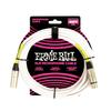 Genuine Ernie Ball 6389 Microphone Cable, 20ft, Male/Female XLR, 6.1m, White