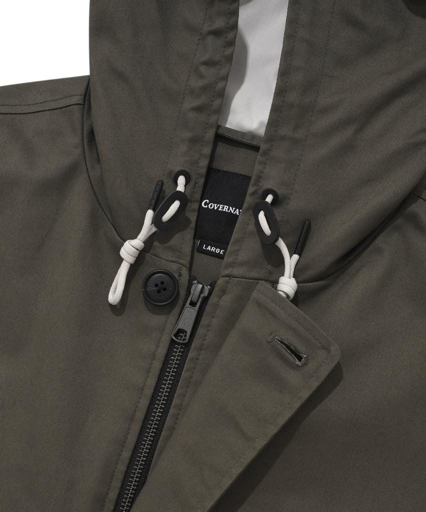 Covernat Hoodie Coat Jacket Khaki