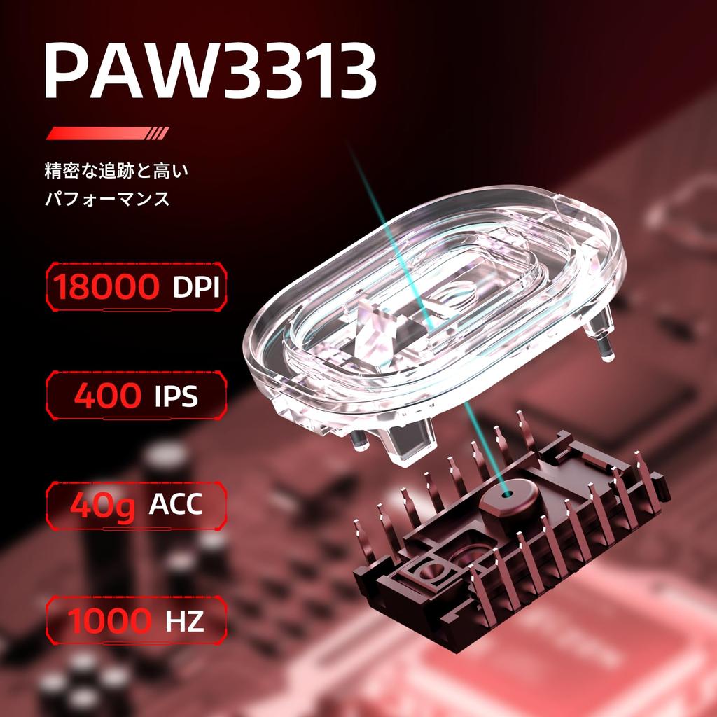 MAMBASNAKE x ATTACK SHARK R1 Игровая Беспроводная PAW3311 Высокая Высокая Низкая 18000 DPI TTC Gaming 200 Часов Непрерывной Эргономичная Совместимая Японская Мышь,
