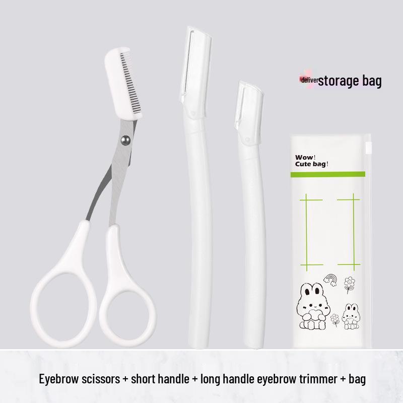 Набор триммеров для бровей из нержавеющей стали с лезвием безопасной бритвы
