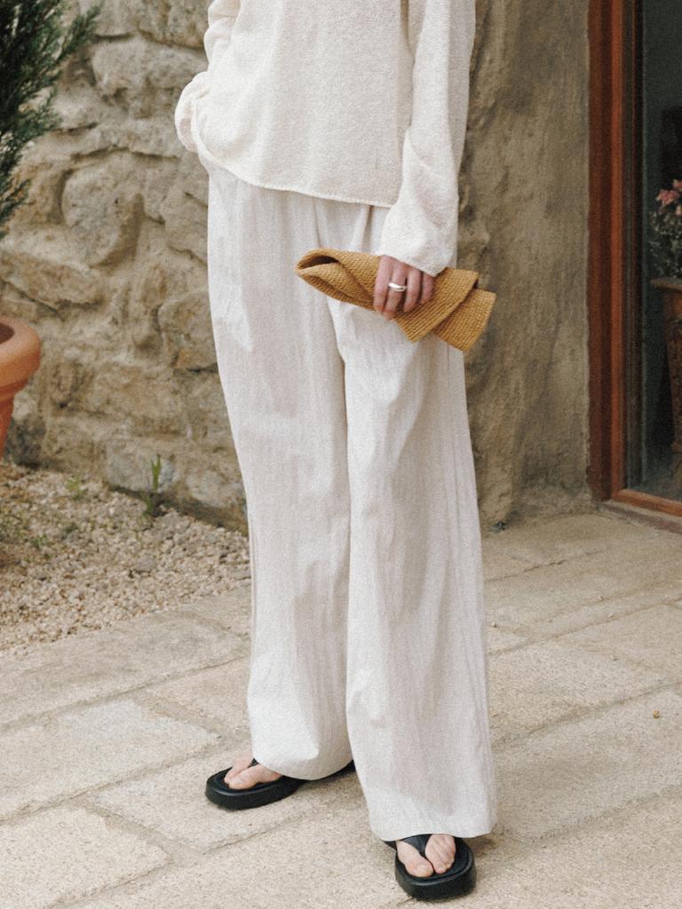 THERYE Wide Banding Pants(Cream)