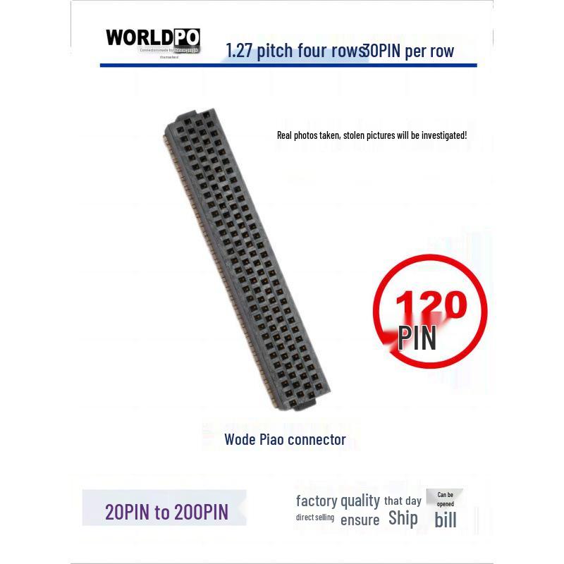 Замена для SAMTEC SOLC-130-02-L/F-Q-A-K-TR 1,27 мм 4 ряда 120-контактный female разъем