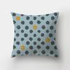 45x45cm Sea Blue Alphabet Pillowcase Pineapple Leaf Plant  Sofa Office Seat Car Cushion Cover Home Decor