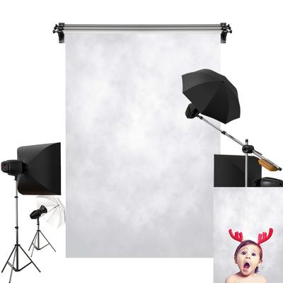 Кейт 1,5x2,2 м Серебристый Фон для Фотосъемки, Персонализируемый Фон