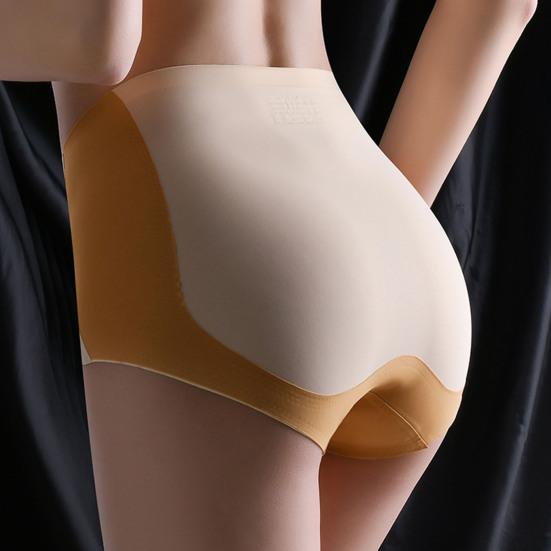 Женские трусы с высокой талией и контролем живота, бесшовные компрессионные, но подтягивающие, для похудения, отличная эластичность, соответствующий цвету, антисептические женские трусы, трусики