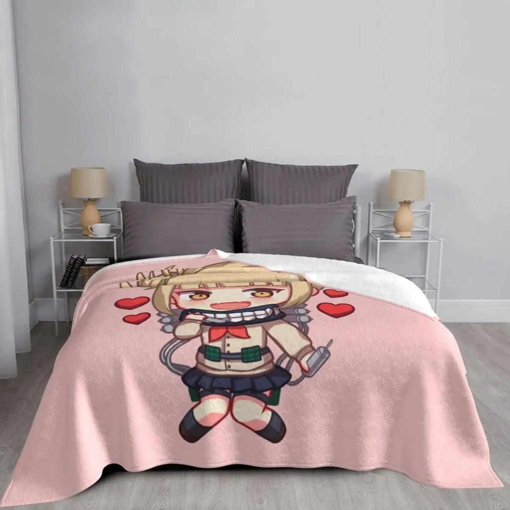 Toga My Hero Academia Blankets Flannel Textile Decor Anime Multi-function Ultra-Soft Throw Blankets for Bedding Couch Rug Piece