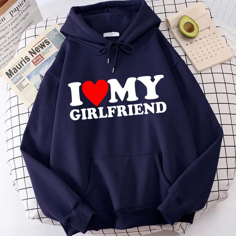 Толстовка с капюшоном I Love My Boyfriend Girlfriend