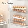 Fridge Egg Storage Rack Large Capacity Transparent Design Multi-layer Automatic Rolling Refrigerator Egg