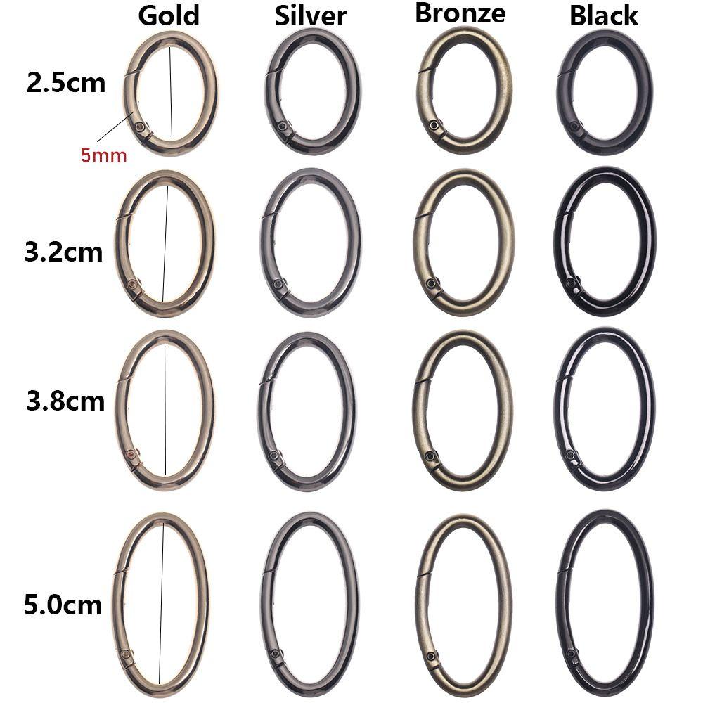 Bottle Hooks Camping Hiking Spring Oval Rings Handbags Clips Outdoor Carabiner Bag Belt Buckles