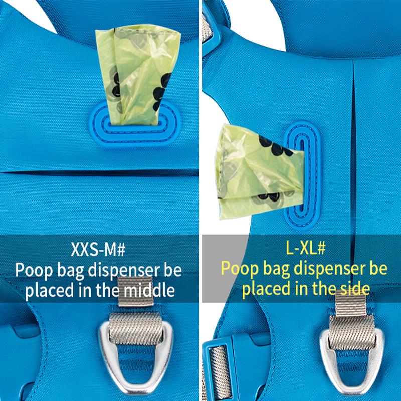 Шлейка для домашних животных Нейлоновая светоотражающая, не тянется Карман для собак Регулируемая, удобная, для управления, дрессировки, для прогулок, для щенков, аксессуары для собак