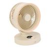 Desk Silent Fan with LED Display Auto Oscillating Table Fan for Bedroom 100 Speeds Adjustment USB Rechargeable