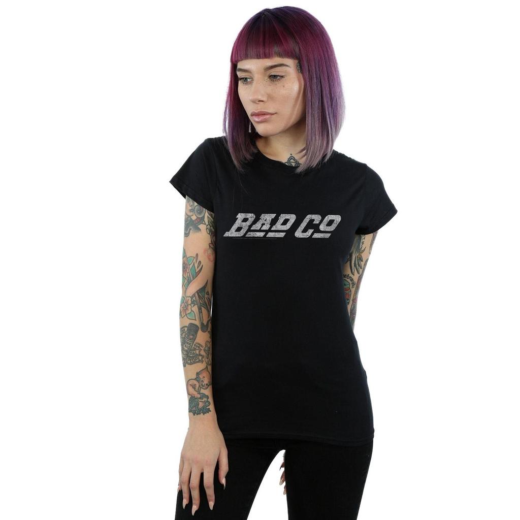 Bad Company Womens/Ladies Straight Logo Cotton T-Shirt