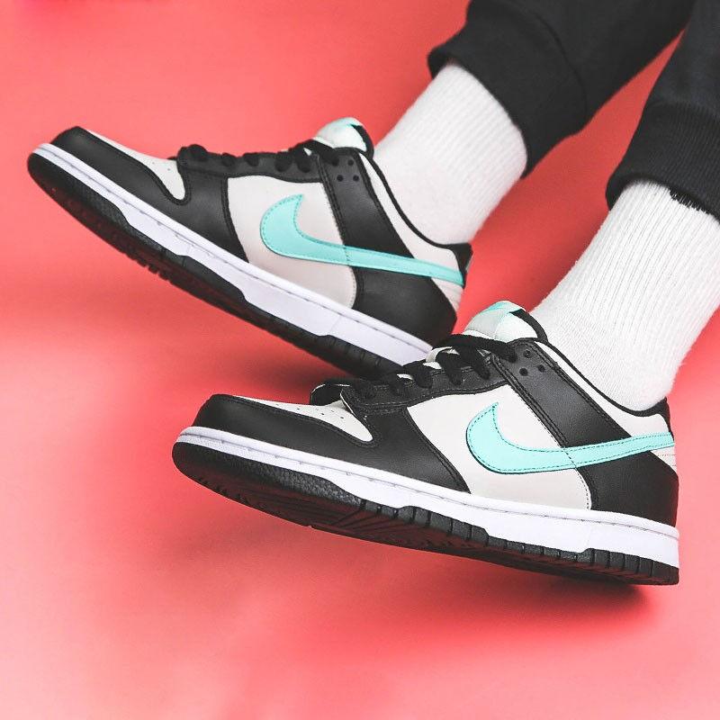 Nike Детские кроссовки Dunk Low GS Tiffany Серый Светло-Дымчато-Серый Черный CW1590-003
