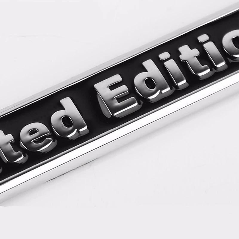 3D Chrome Metal Sticker Car Accessories Sticker Limited Edition Badge Car Decal