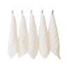 Baby Towel Teething Bib Soft Burp Cloth for Toddlers Thick Layer Handkerchief Sweat Wipe Towel Newborn Face Towel 5pcs
