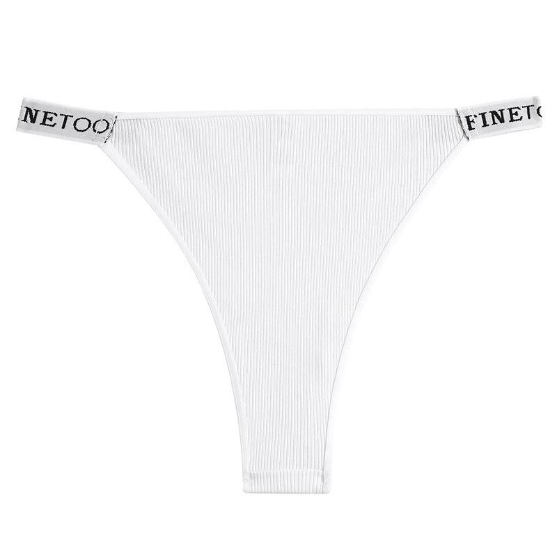 FINETOO Cotton Thong For Women Sexy Briefs Modeling Strap Design Panties