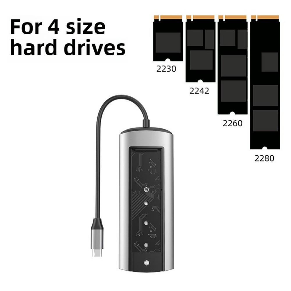 Док-станция типа C с корпусом M2 SSD, USB-концентратор 30, многопортовый адаптер 5 в 1 для ноутбука MacBook