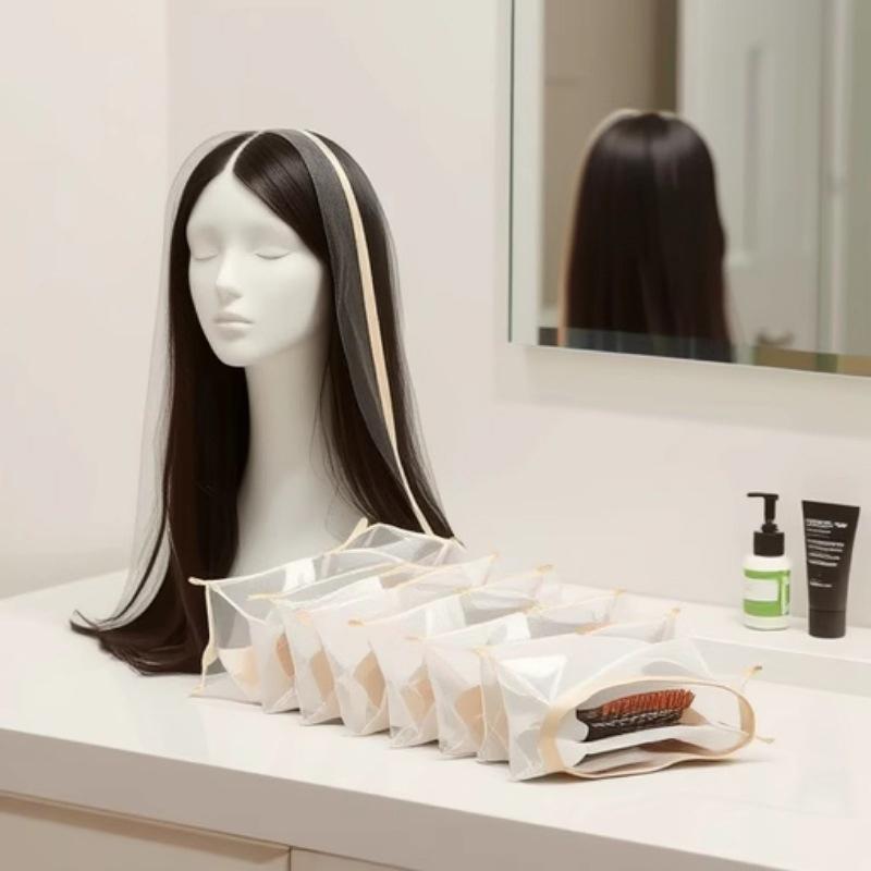 3 шт. Унисекс Взрослый Пыльник для парика Регулируемый со шнурком Портативный дорожный органайзер для защиты парика от грязи и пыли для упаковки