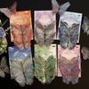 10PCS Laser Gold-Stamped Butterfly Wall Sticker 3D Exquisite PET Vintage Decorative Planner DIY Sticker Bedroom Creativity