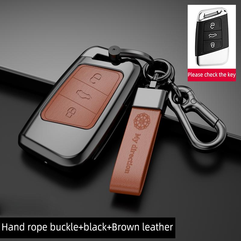 Чехол-держатель для дистанционного ключа автомобиля из цинкового сплава, брелок для Volkswagen Magotan Passat B8 Golf для Skoda Superb A7, аксессуары оптом