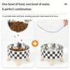 Stainless Steel Raised Pet Bowl,Cat Water and Food Dish, Spill-Proof Detachable Feeding Bowl for Small Pets Suitable for Puppies