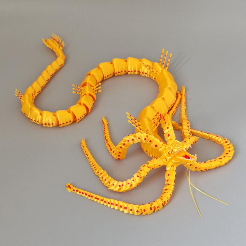 3D Printed Articulated Leviathan Figure Cthulhu Tentacle Dragon Poseable Ancient Sea Monster Desk Ornament Gifts