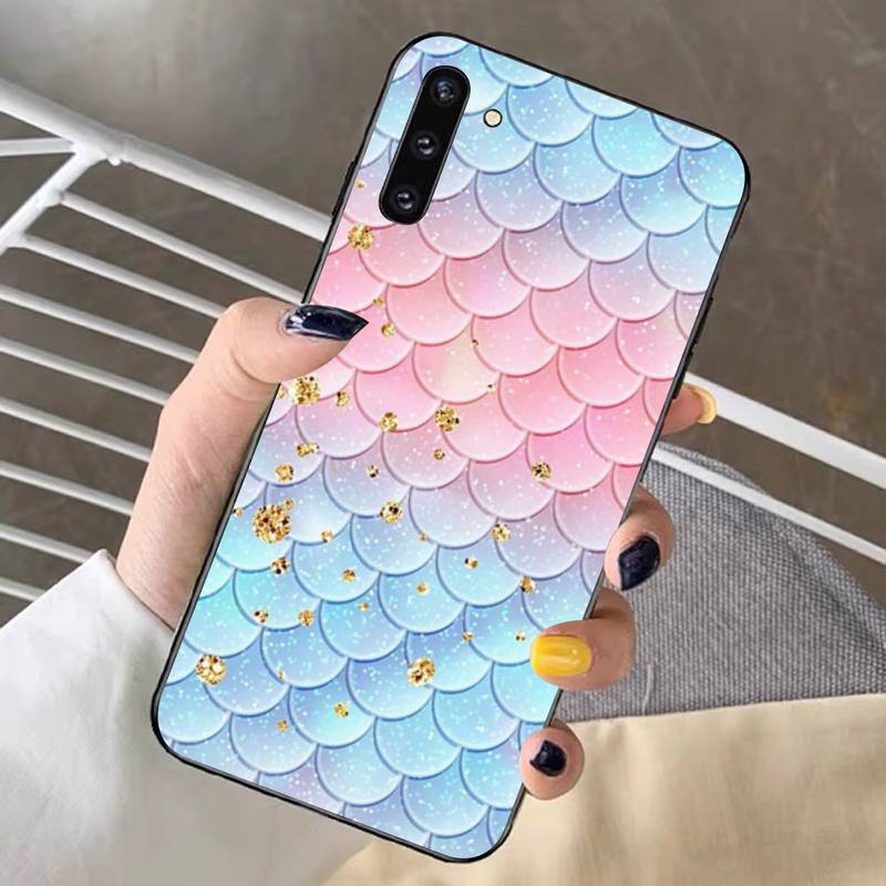 YNDFCNB Mermaid Fish Scale Phone Case for Redmi Note 8 7 9 4 6 Pro Max T X 5A 3 10 Lite Pro