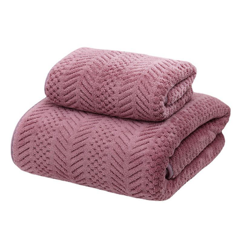 Super Soft Absorbent Wheat Ear Pattern Beach & Bath Towel for Hotel & Home