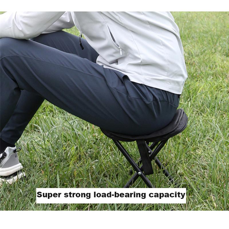 Portable Lightweight Outdoor Folding Chair Sturdy Durable Fishing Stool Picnic Camping Stool Folding Travel Seat for Hiking