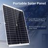 Portable 300W Solar Flexible Panel Kits Monocrystalline Silicon Solar Panel with 60A Controller Dual USB Charging Port DC5521