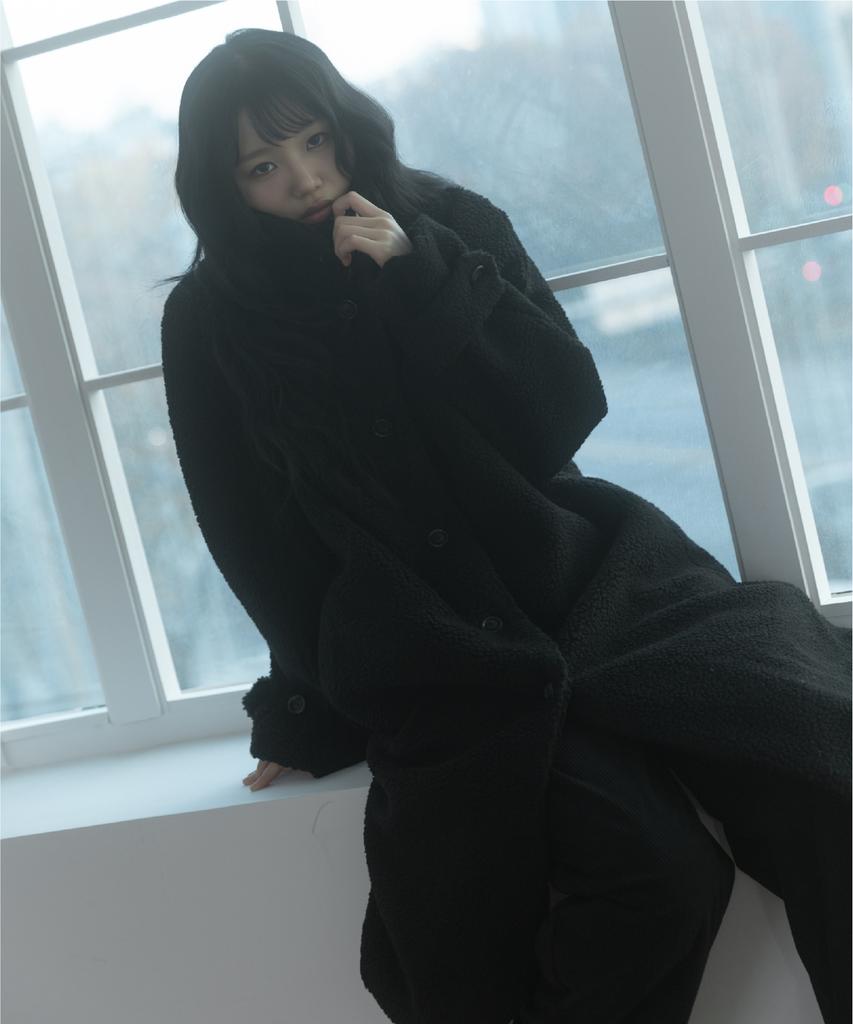 NAAIEEN Heavy Fleece High-Neck Long Coat