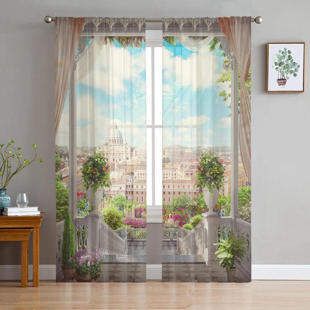 Красный занавес, сценическое искусство, прозрачные шторы для гостиной, спальни, украшение, шифоновая тюль-вуаль, кухонная оконная занавеска