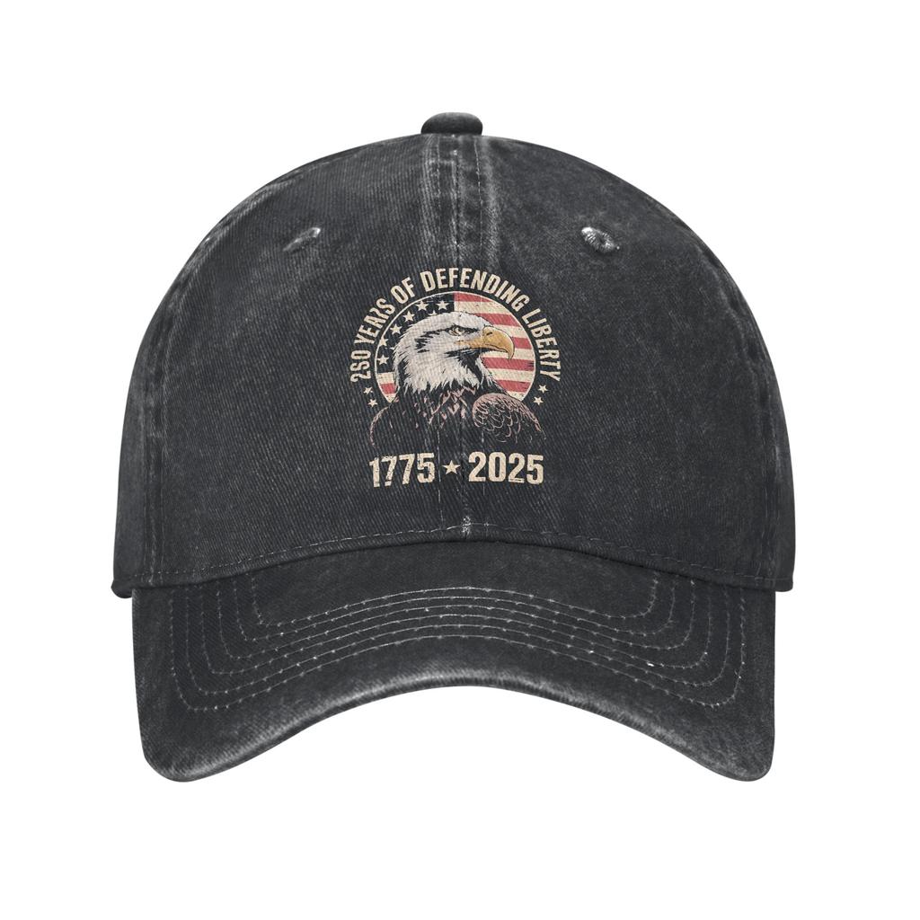 Years Faith Christian USA th Anniversary Baseball Caps Distressed Denim Sun Cap Unisex Outdoor All Seasons Hats Cap