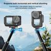Для DJI Osmo Action 5 Pro / 4 PULUZ Вертикальная Горизонтальная Съемка Быстросъемный Металлический Магнитный L-образный Кронштейн (черный)