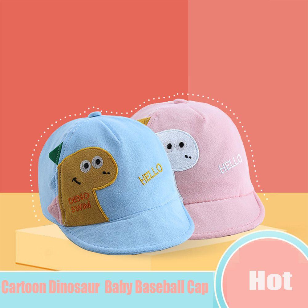 Boy Girl Adjustable Cute Deer Dots Mesh Spring Summer Baby Baseball Cap Cartoon Dinosaur Sun Hats