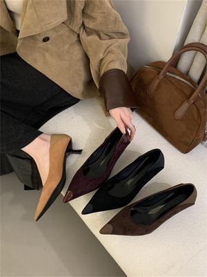 Темпераментные туфли-лодочки на высоком каблуке с пайетками в стиле ретро, женские осенние новые красивые туфли на тонком каблуке с открытым верхом