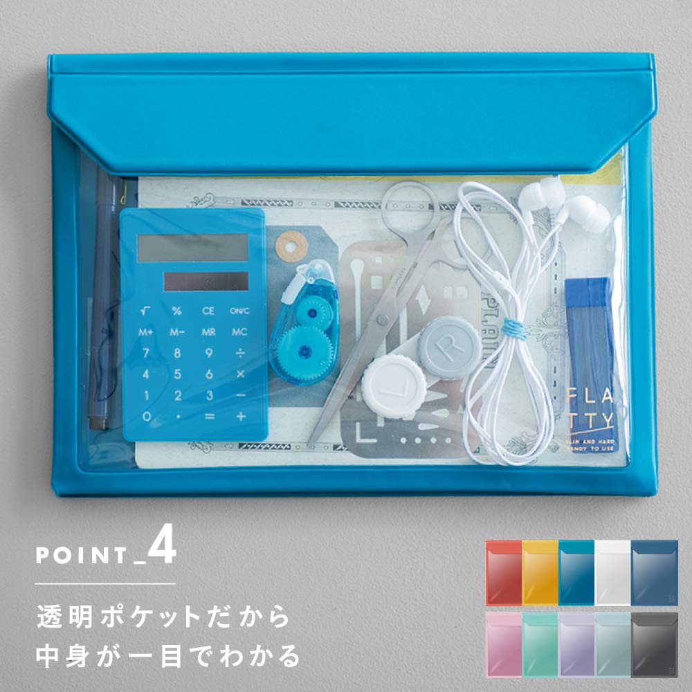 King Jim Flatty A5 Portrait 5314 White Bag-in-Bag