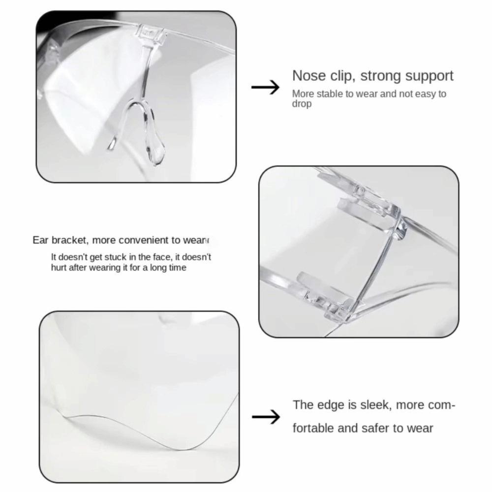 Transparent Protective Face Cover Anti Fog Transparency Goggles New Full Face Mask Outdoor