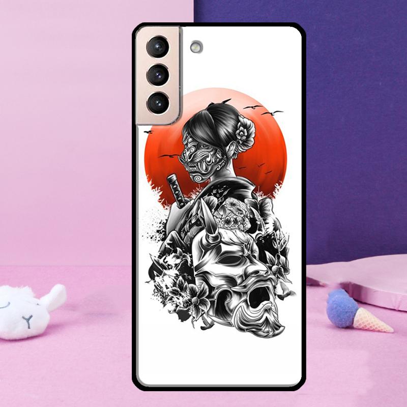 Японский Самурай Ниндзя Чехол для Телефона Для Samsung Galaxy S25 Ultra S24 Ultra S9 S10 S20 S21 S22 Plus S23 S24 FE Чехол