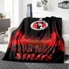 Name Custom Club Tijuana Logo Print Flannel Blanket High Quality Warm Comfortable Cover for All Seasons Perfect for Gifts Home Decor