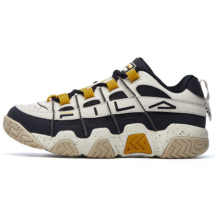 Fila Низкие винтажные баскетбольные кроссовки мужские Белые Черные Желтые F12M041202FOB