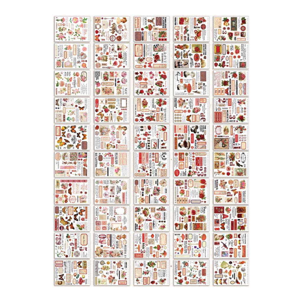 Ретро-наклейки для скрапбукинга Декоративные наклейки для скрапбукинга Эстетические наклейки для скрапбукинга Дневник-планировщик Журнал