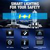 2Pcs Super Bright Mini H4 H7 LED Car Headlight Bulbs 70W 20000Lm CSP Chip Auto H1 H11 LED Light H8 HB3 HB4 9005 9006 9012 Hir2 6000K Auto Lamp 12V