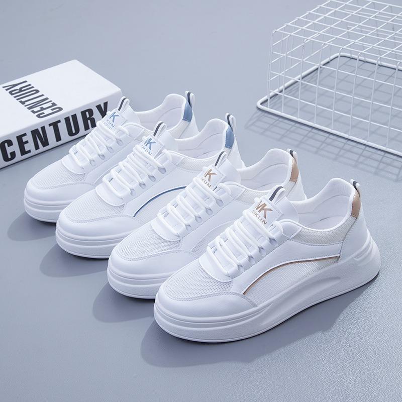 Сетчатые дышащие маленькие белые туфли женские весенне-летние новые студенческие тонкие повседневные универсальные спортивные кеды