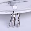 Gold Silver Dental Mirror Brooches Women Doctor Dentist Uniform Brooch Pins Fashion Jewelry Decoration