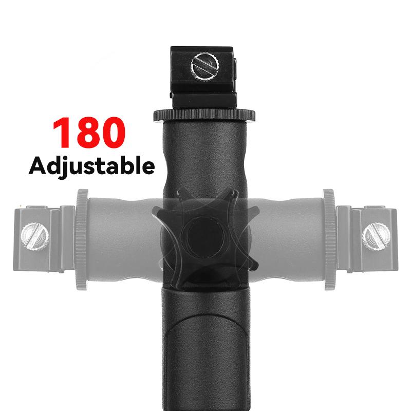 Крепление для вспышки Speedlite, поворотный кронштейн для стойки с подсветкой, с держателем для зонта и отражателя для Canon Nikon Yongnuo Godox