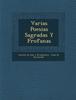 Книга Varias Poesias Sagradas Y Profanas