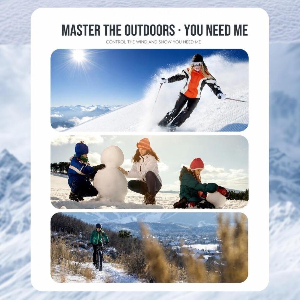Waterproof Ski Gloves Soft Fluff Winter Gloves Comfortable Windproof Gloves